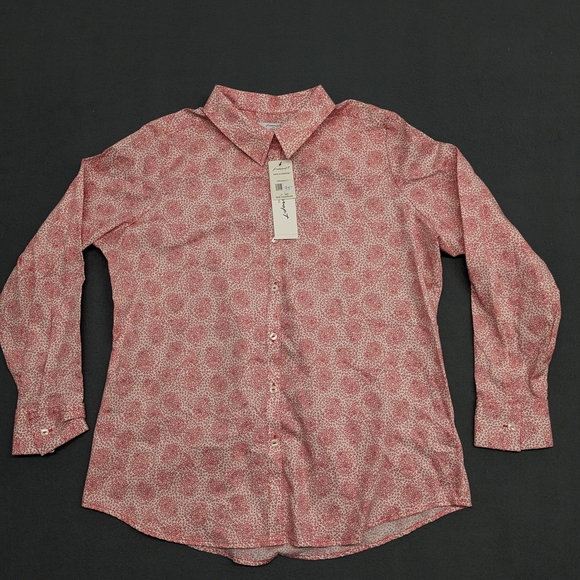 Foxcroft Pink Davis Sweetheart Casual Button Down Shirt